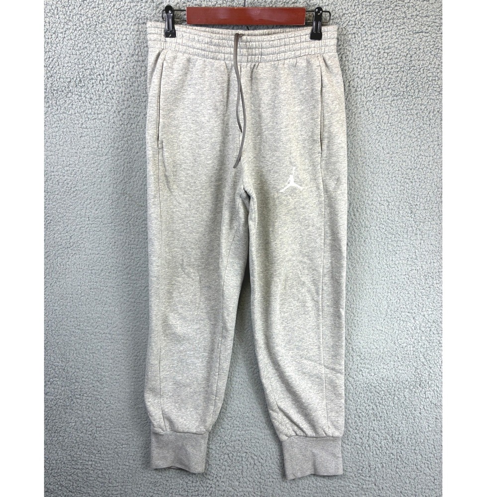 Jordan Jumpman Fleece Jogger Sweatpants Mens M Heather Gray Casual Athleisure